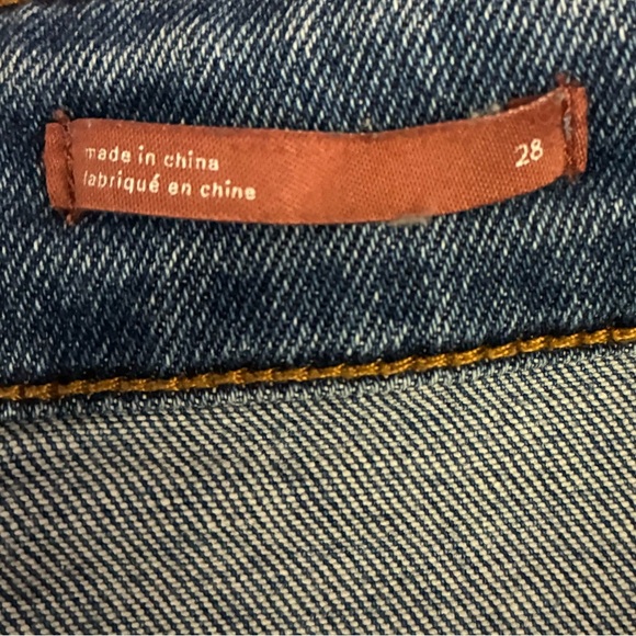 Anthropologie Pilcro High Rise Cigarette Slim Straight Raw Hem Jeans Size 28 - Picture 13 of 16